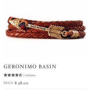 Kiel James Patrick leather wrap around bracelet